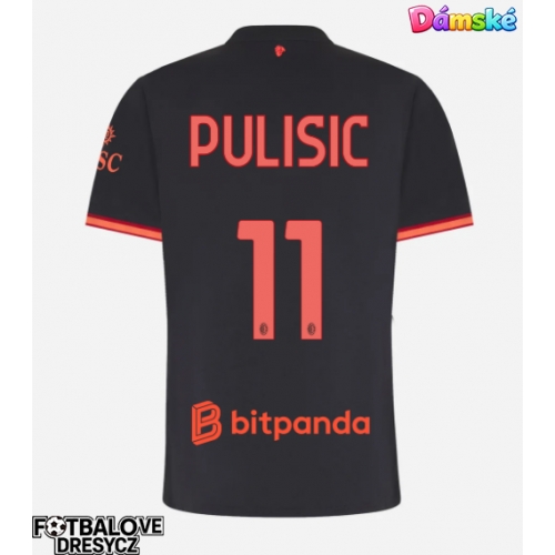 AC Milan Christian Pulisic #11 Dámské Alternativní Dres 2026-27 Krátký Rukáv AC Milan Christian Pulisic #11 Dámské Alternativní Dres 2026-27 Krátký Rukáv